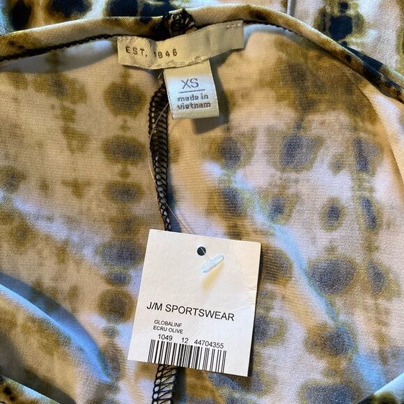 Est 1964 Cato olive tie dye adjustable tie shoulder top nwt - Picture 6 of 6